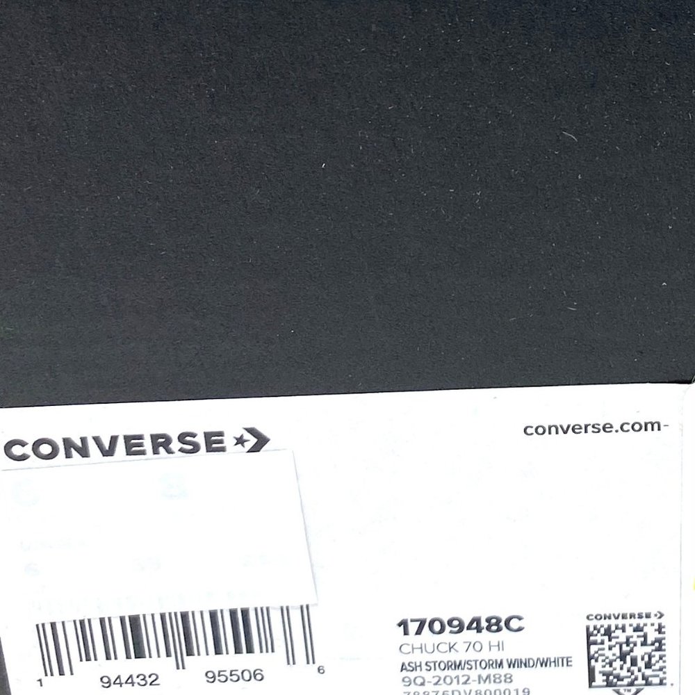 💖MEGA SALE💖Converse Women 170948C RENEW Chuck 70 HI Ash Storm Wind White Gray - Picture 8 of 9